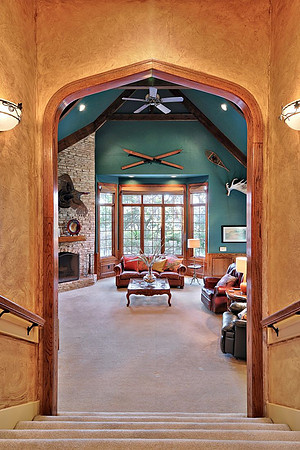 Steps down to Great Room