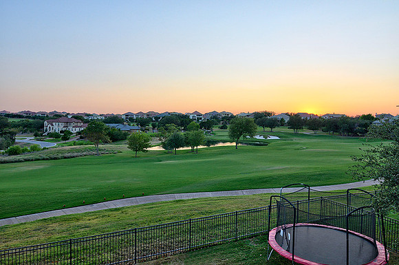 View of golf course from Covered Balcony