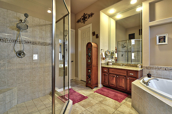 Master Bath with large shower
