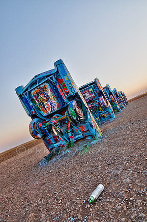 Cadillac Ranch Sunset