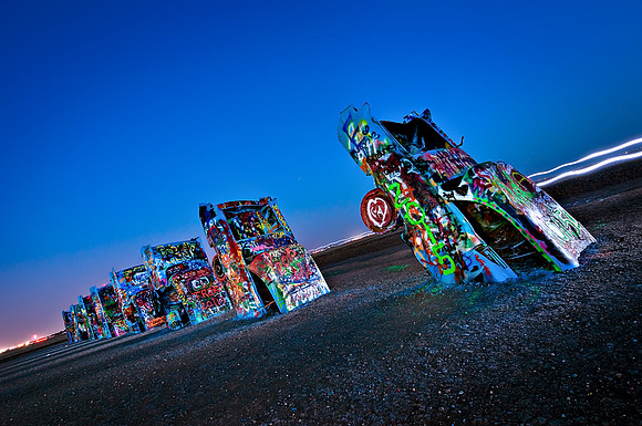 Cadillac Ranch with Light I