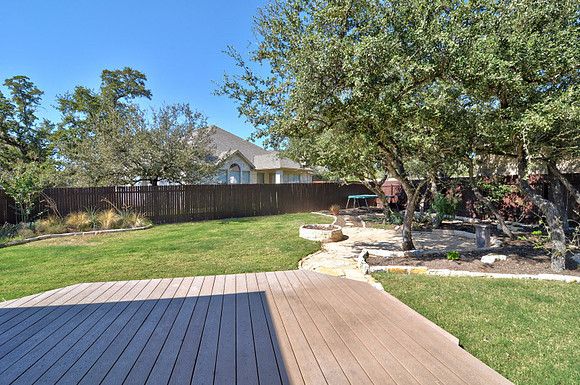 Back yard from deck